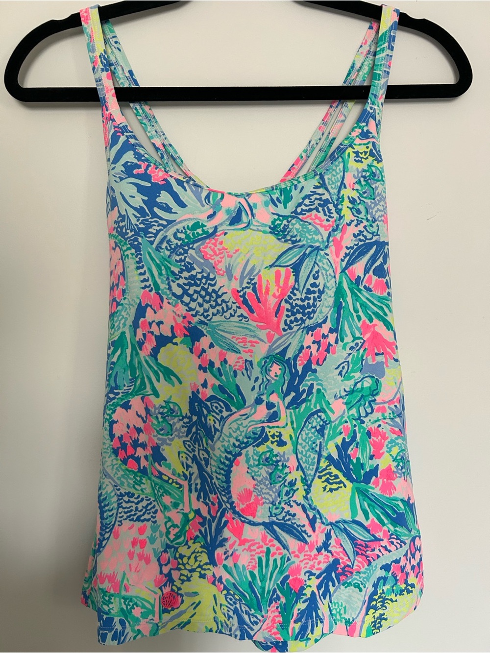 Lilly Pulitzer mermaid workout tank top